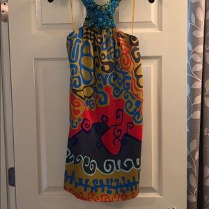 Fun halter cocktail dress